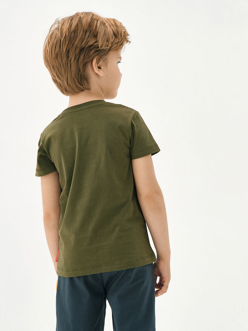 Футболка для мальчика цвета хаки - Kogankids фото 5