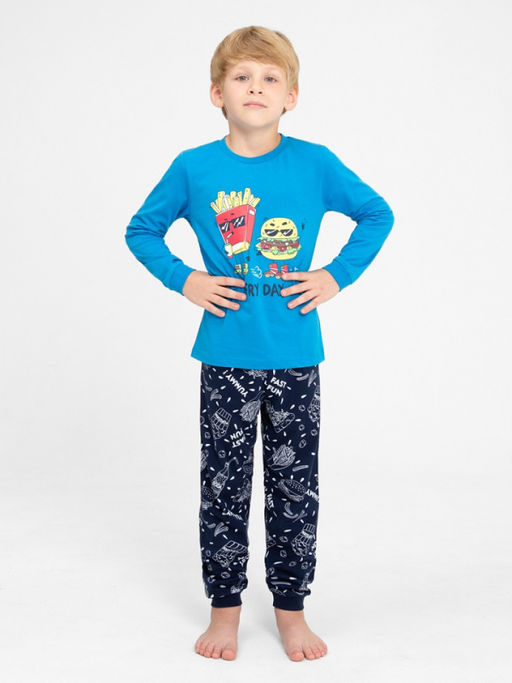 CRB wear/CWKB 50135-42 Комплект для мальчика (джемпер, брюки),синий/Ex.Cherubino  фото 3