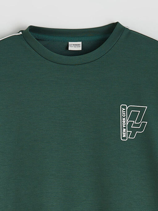 Bisiklet Yaka Erkek ?ocuk Sweatshirt