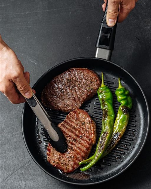 Сковорода-гриль Ферра Индукция, cъемная ручка, 26 см - Нева металл посуда фото 5