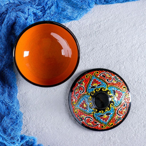 Сахарница узбекская Риштанская Керамика «Самарканд», 300 мл, МИКС