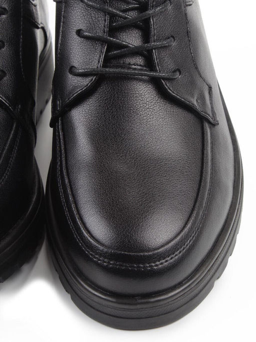 03-DYL85-1 BLACK Полуботинки женские (натуральная кожа)