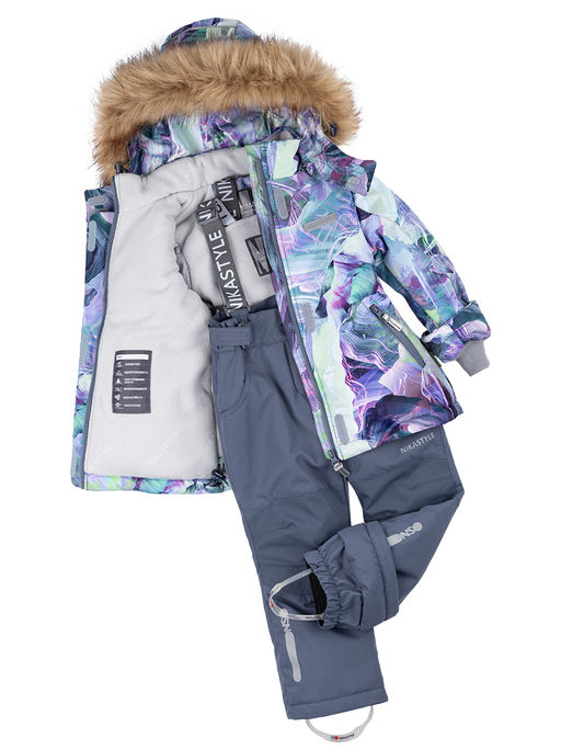 Костюм 7з1224 кофе/орхидея - Nikastyle фото 21