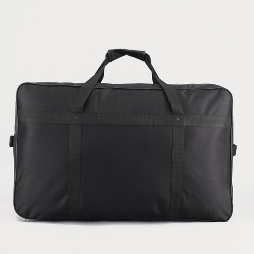 Сумка дорожная на молнии, наружный карман, чёрная