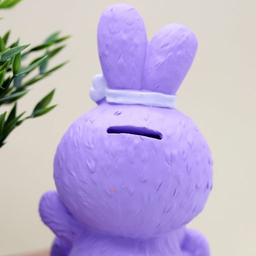 Копилка Surprised bunny, purple (20 см), пластик