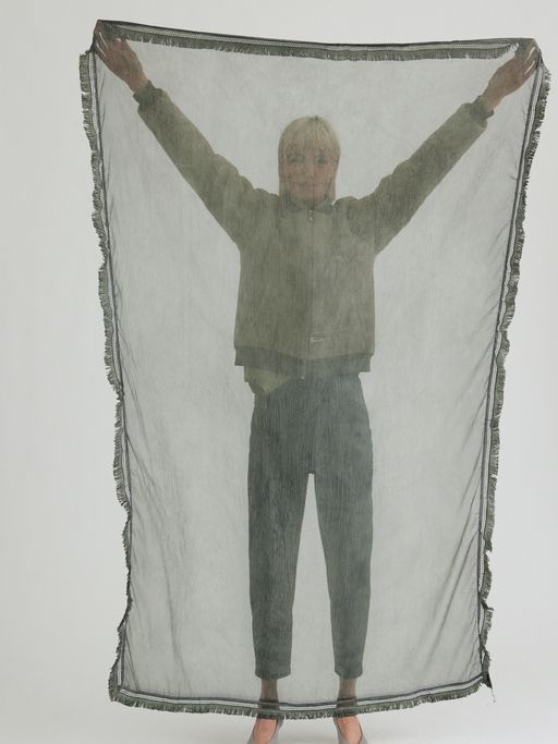 Большой красивый палантин из жатой ткани - Tantino фото 10