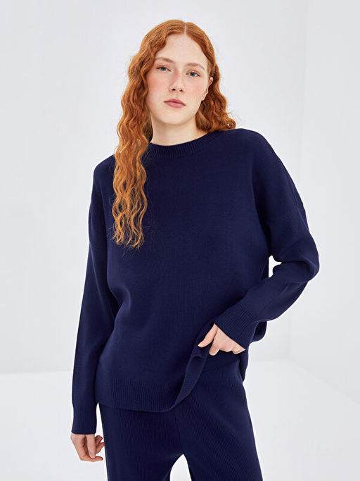 Bisiklet Yaka Kad?n Triko Kazak