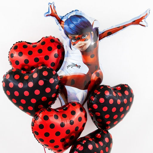 Воздушный шар фольгированный 33" «Леди Баг», 2-сторонний