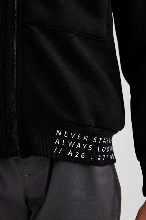 Плотный кардиган с капюшоном для мальчика - Defacto фото 5