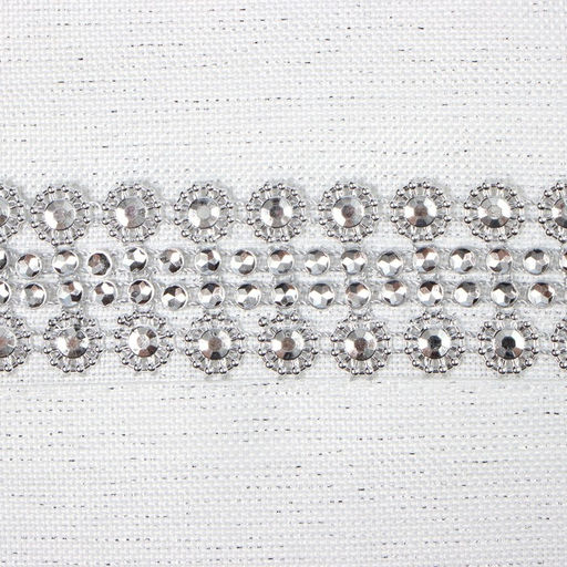 Скатерть Этель со стразами, 85 х 85 5 см, цвет белый, п/э  фото 7