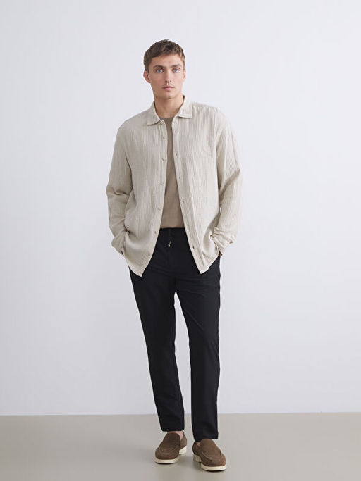 Rahat Kal?p Uzun Kollu Erkek G?mlek