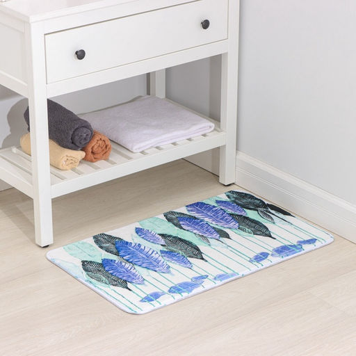 Коврик для ванной и туалета SAVANNA Гранд, 50?80 см, голубой фото 2