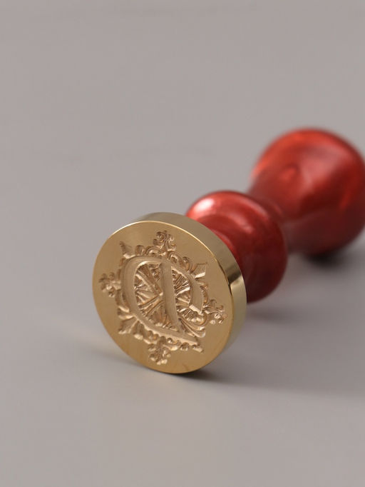 Печать для сургуча с пластиковой ручкой «Буква D на вензеле», 2.5×2.5×6.3 см