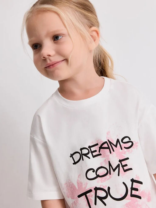 ACOOLA / Футболка детская для девочек Klarita белый