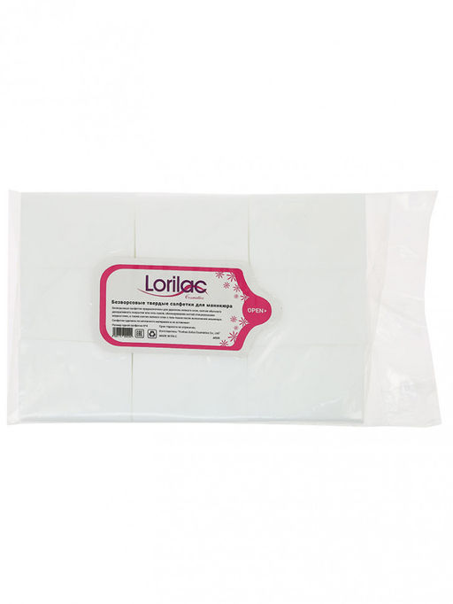 Безворсовые твердые салфетки для маникюра Lorilac - 600 шт.  фото 2
