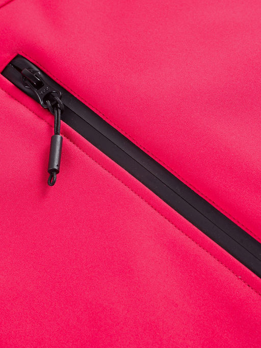 Парка спортивная женская с капюшоном softshell красного цвета 9568Kr - Mtforce фото 19