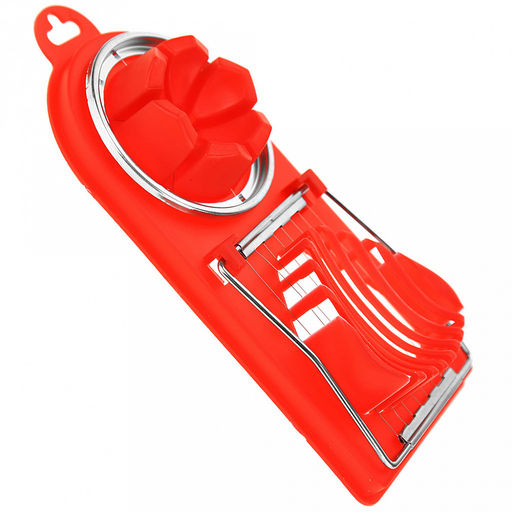 Яйцерезка струнная, двойная, пластмассовый корпус Перламутр 18х8,5х3,5см, цвета микс, в блистере (Китай) - Домашняя Мода фото 2