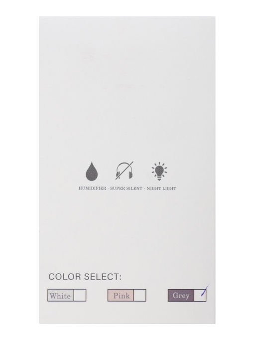 Увлажнитель воздуха Luazon HM-1, ультразвуковой, 260 мл, с подсветкой, 2 Вт, портативный, серый