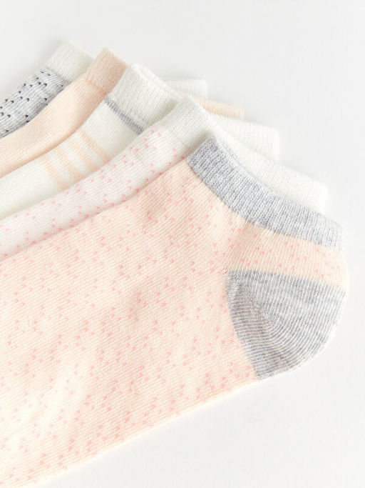 Desenli Kad?n Patik ?orap 5li