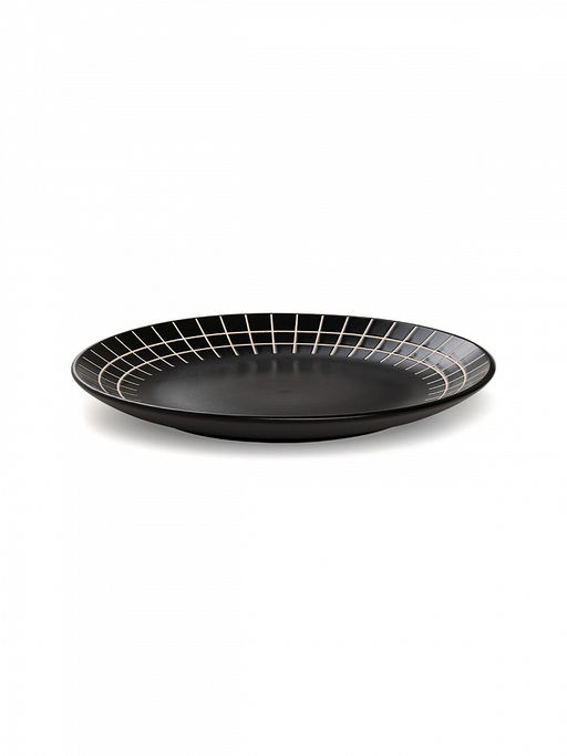 Тарелка сервировочная D26,5 черный керамика - Lucky фото 2