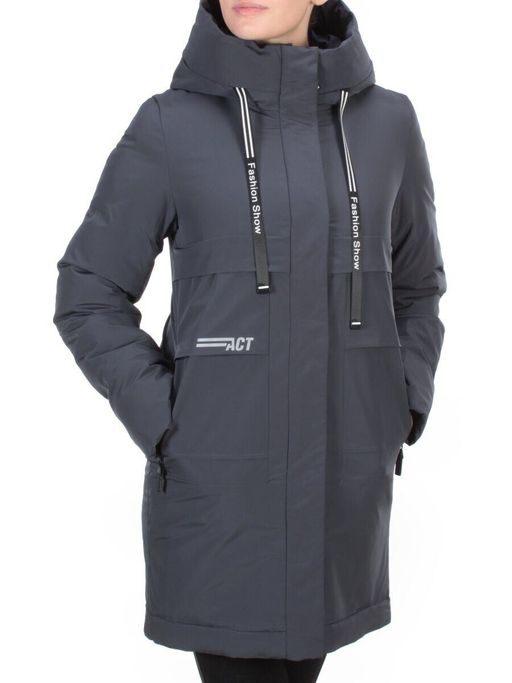 8802 DARK BLUE Пальто зимнее женское CLOUD LAG CAT (200 гр. холлофайбер)