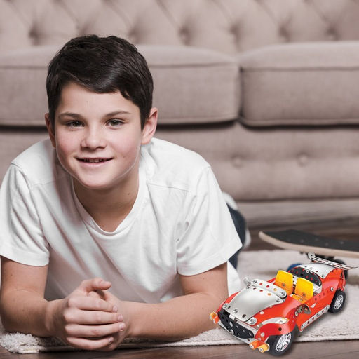 Конструктор металлический Машина. Спортмобиль, 4 в 1, 226 деталей - Unicon фото 5