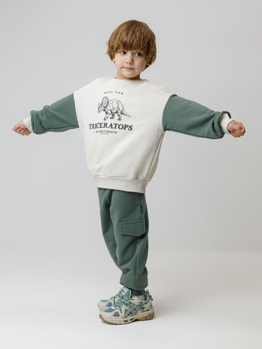 КР 400861/темно-зеленый 5611 к606 брюки для мал