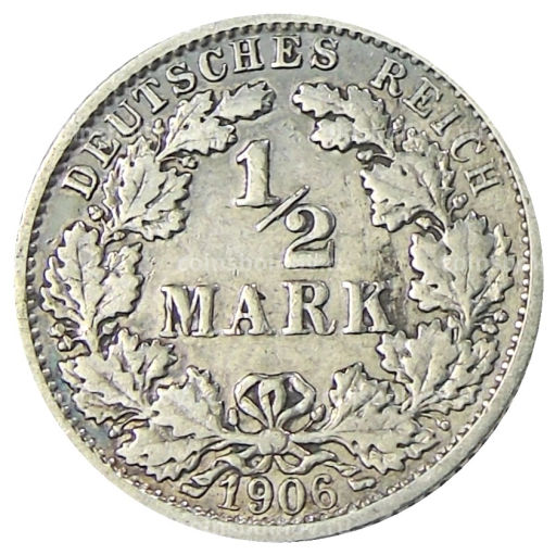 1/2 марки 1906 года F Германия