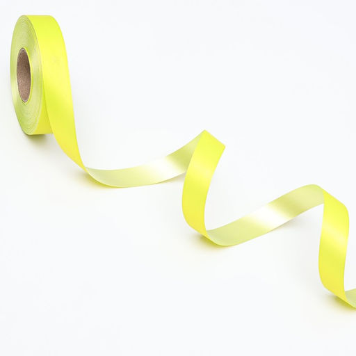 Цена за 4 шт. Лента полипропиленовая Matte для декора и подарков, лимонная, 2 см х 50 м - Simaland фото 3