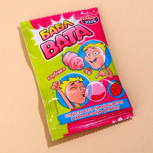 Жевательная резинка-сладкая вата Сладость тебе в радость, вкус: клубника, 5 г. - Simaland фото 3