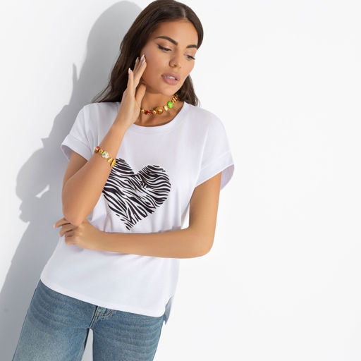 Футболка со спущенным плечом Оттенок настроения (heart) - Charutti фото 6