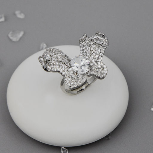 Кольцо Арт. 3V-6072-W - MyGemma фото 2