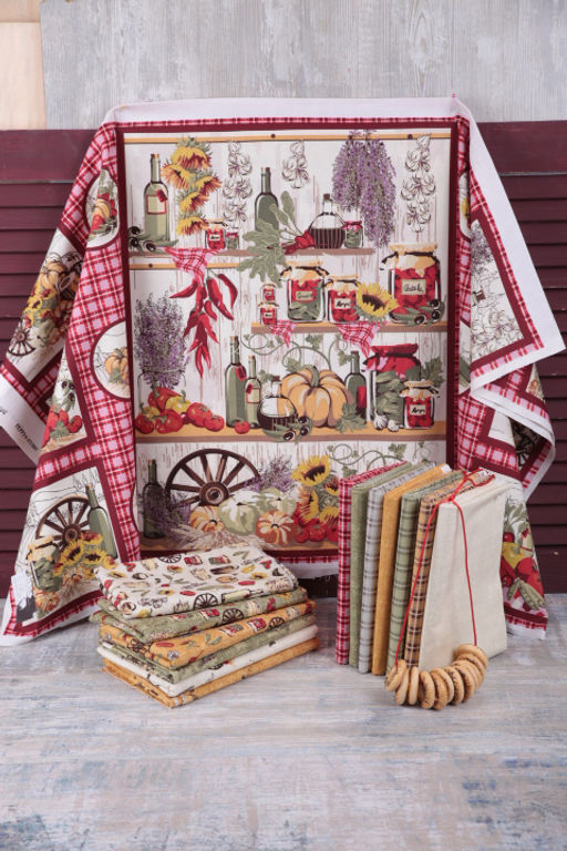 Ткань для пэчворка PEPPY УДАЧНЫЙ УРОЖАЙ ФАСОВКА 50 x 55 см 146 г/кв.м 5 100% хлопок