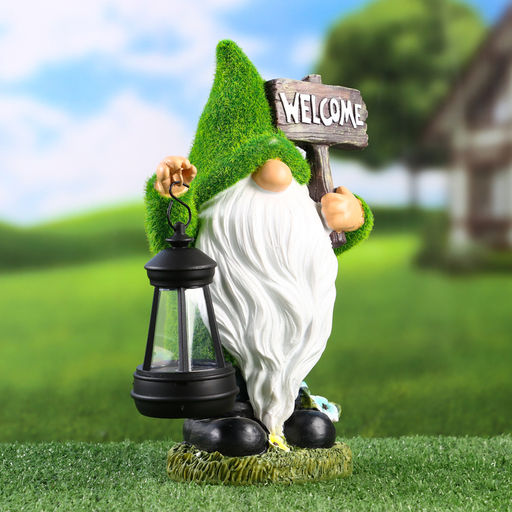 Садовый фонарь Гном Травянчик 9х15х25см - Take it easy фото 4