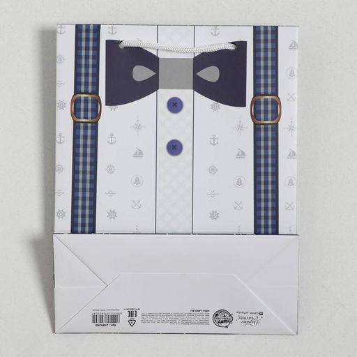 Цена за 2 шт. Пакет подарочный ламинированный, упаковка, «Деловой мужчина», MS 18 х 23 х 8 см