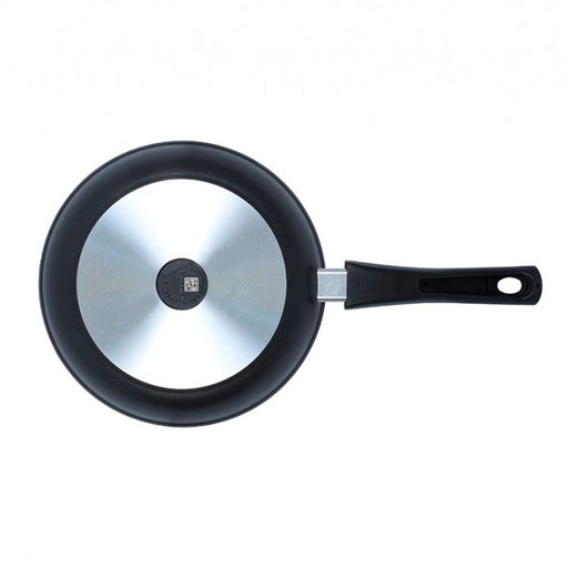 Сковорода алюмин. 240/60мм со съемной ручкой, стекл.крышкой (АП) (с247а) (Кукмара)