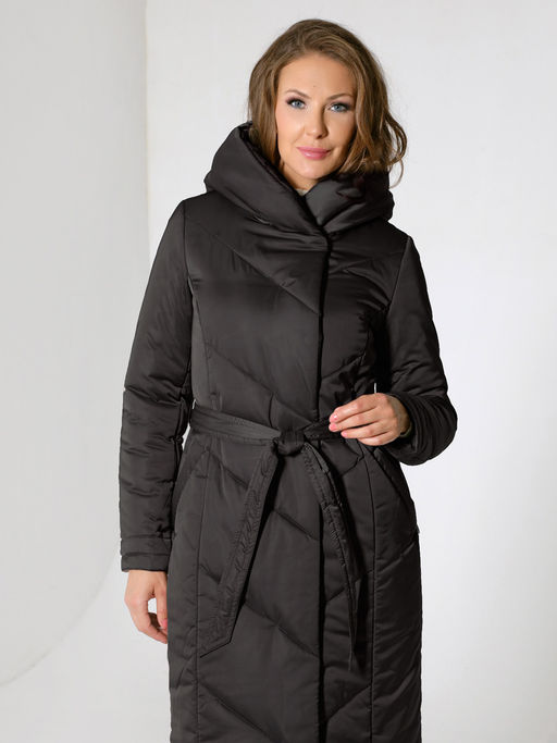 22405 Пальто черный - Dizzyway фото 3