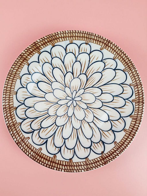 Цена за 2 шт. Тарелка десертная Lavenir "Нимфея" 20 см, 8" тгк8-5017 гладкий край фарфор 104175