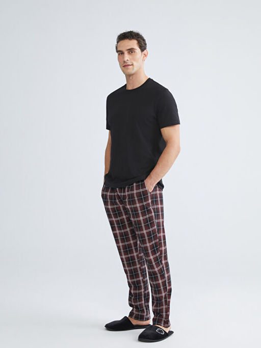 Standart Kal?p Ekose Erkek Pijama Alt