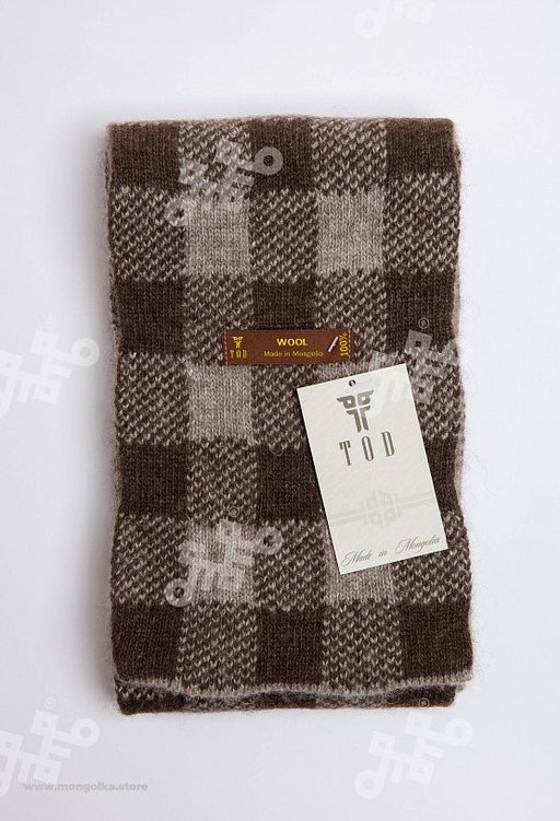 Шарф из 100% монгольской шерсти (арт. 05123) - Mongolka фото 2