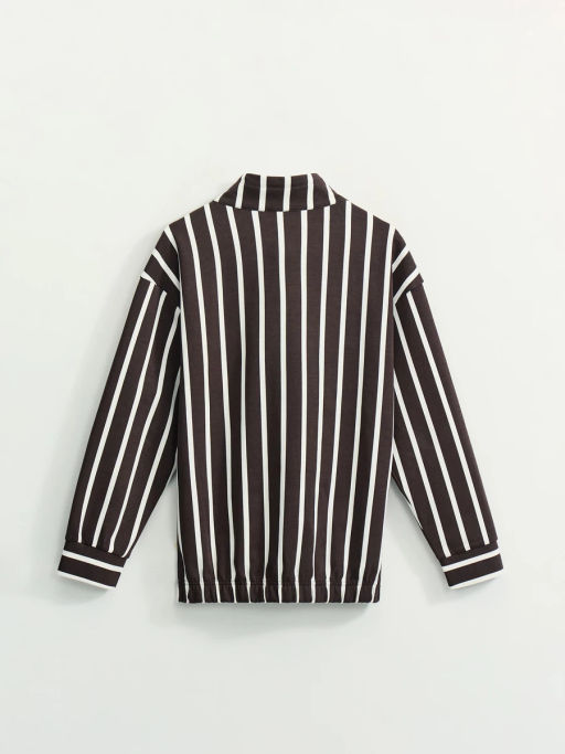 Толстовка в полоску на молнии / Zarina  фото 8