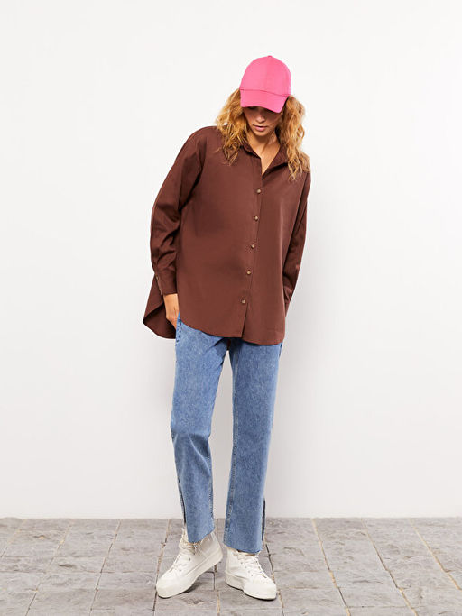 D?z Uzun Kollu Kad?n G?mlek