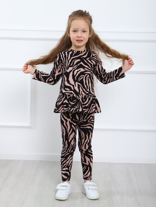 КМ151 Костюм Модница (бежевый; черный) - Милаша фото 2