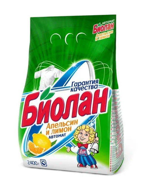 БИОЛАН-АВТОМАТ стир.порошок 2400гр Апельсин и лимон (К-737-4/73-4)