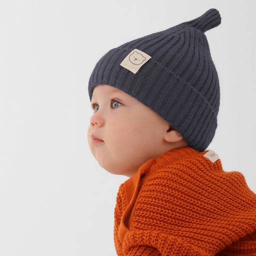 Шапка детская «Крошка Я», размер 46-48 см, серая