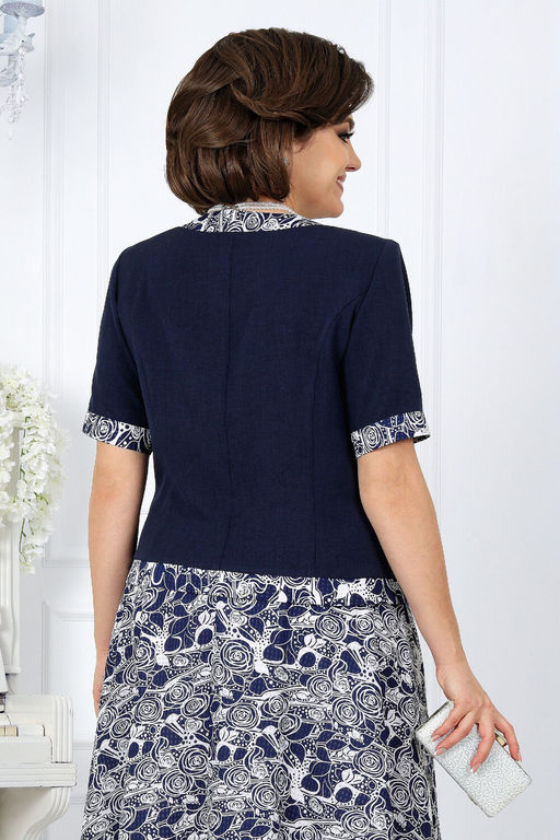 Платье Ninele 7431-Р темно-синий - Mira fashion фото 2535