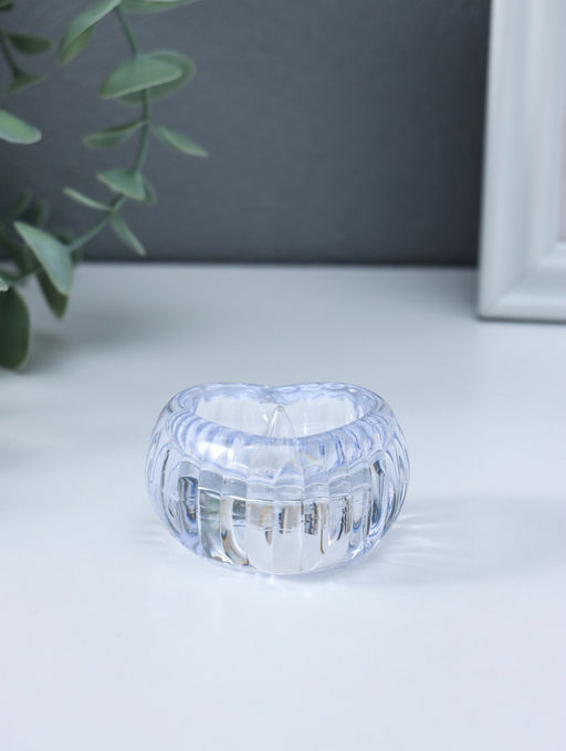 Цена за 2 шт. Светодиодная свеча LED - ночник RISALUX «Сердце в льдинке», 3×LR1130, прозрачный, 5.5×5.5×3.3 см