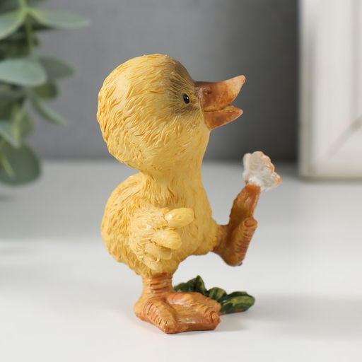 Фигурка полистоун Утёнок с бабочкой, 8?5.5?5.5 см