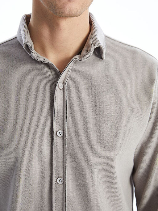 Regular Fit Uzun Kollu Gabardin Erkek G?mlek