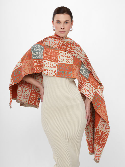 в составе ШЕРСТЬ и КАШЕМИР Большой, мягкий, теплый двусторонний палантин - Tantino фото 4